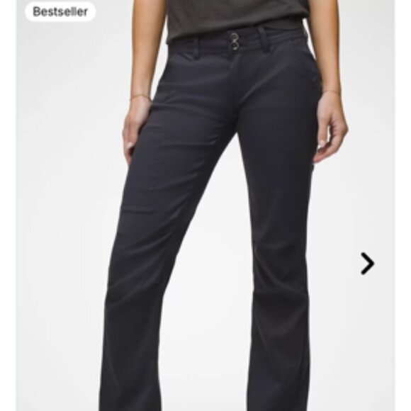 PRANA Halle Convertible Coal Grey/Gray Roll-up Pants 12 SHORT - Picture 15 of 16